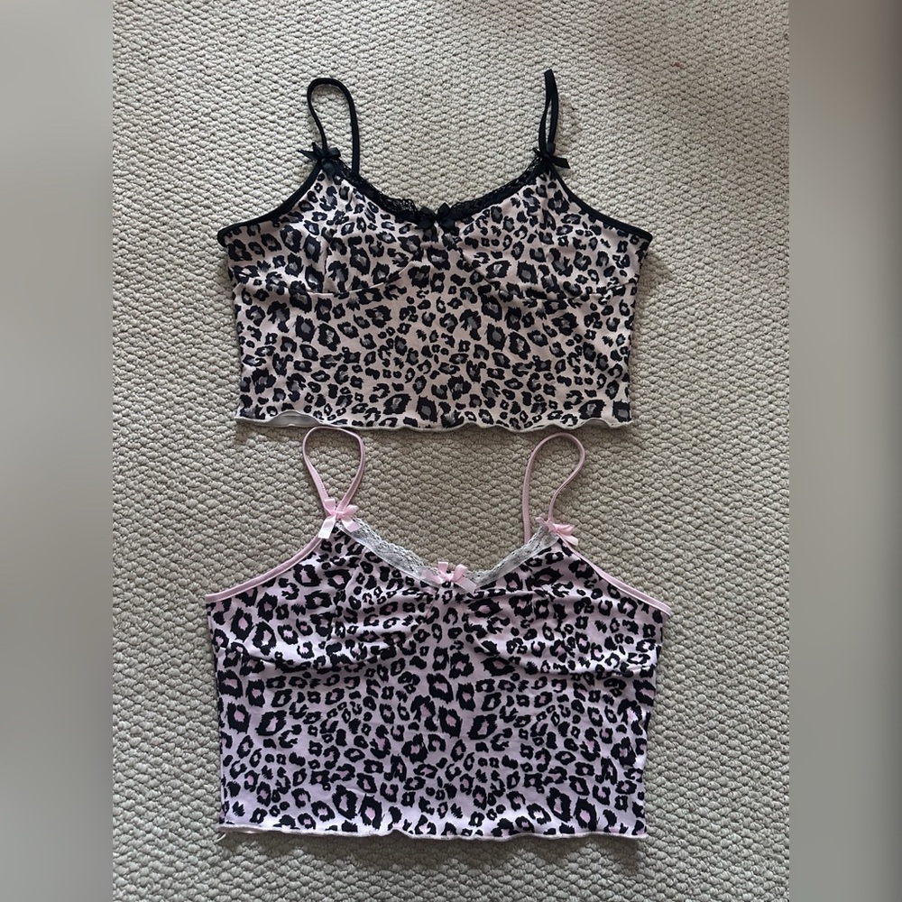 Y2K cheetah print crop top bundle - pink and brown
Size Large pit to pit 17 inch